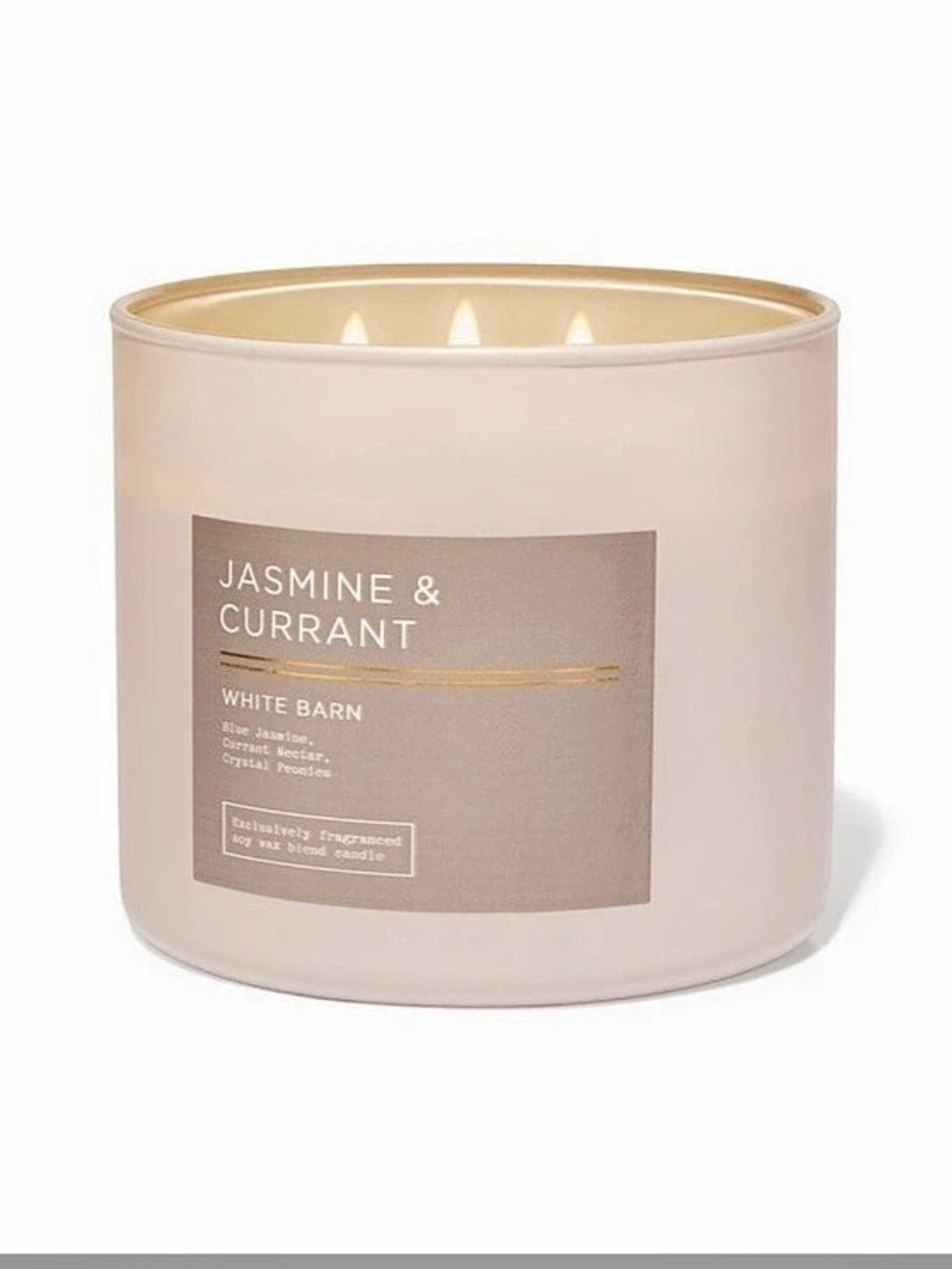 NWT Bath & Body Works “Jasmine & Currant 3-Wick Candle”